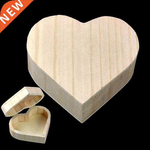 Storage Box Heart Shape Wood Box Jewelry Box Wedding Gift Ma