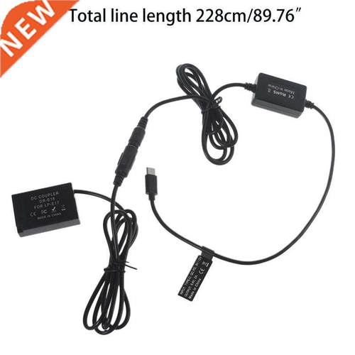 ACK-E18 USB-C AC Adapter DR-E18 DC Coupler Charger LP-E17 Ba