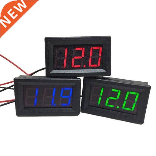 Red/Blue/Green Voltmeter Electromobile Motorcycle Car DC 3.1