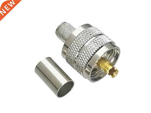 10Pcs Connector UHF PL259 Male Plug Crimp RG5 RG6 LMR300 RF