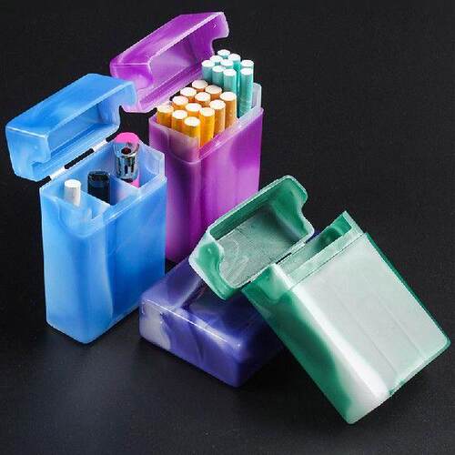 Cigarette Case With Compartments Portable Plastic Cigarette