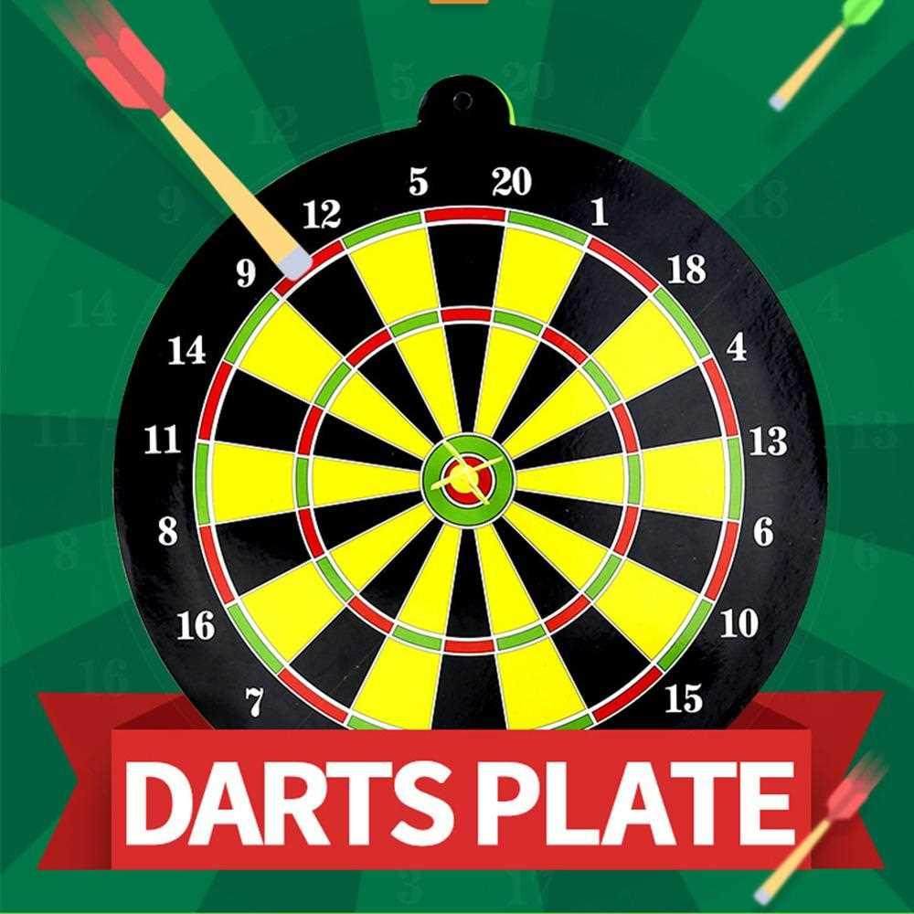 24.5cm Magnetic Dartboard Sets Safety Dart Board with 2pcs D