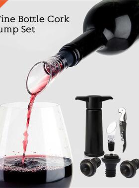 Wine Bottle Stopper Stainless Pump Champagne Cork Cap Leakag