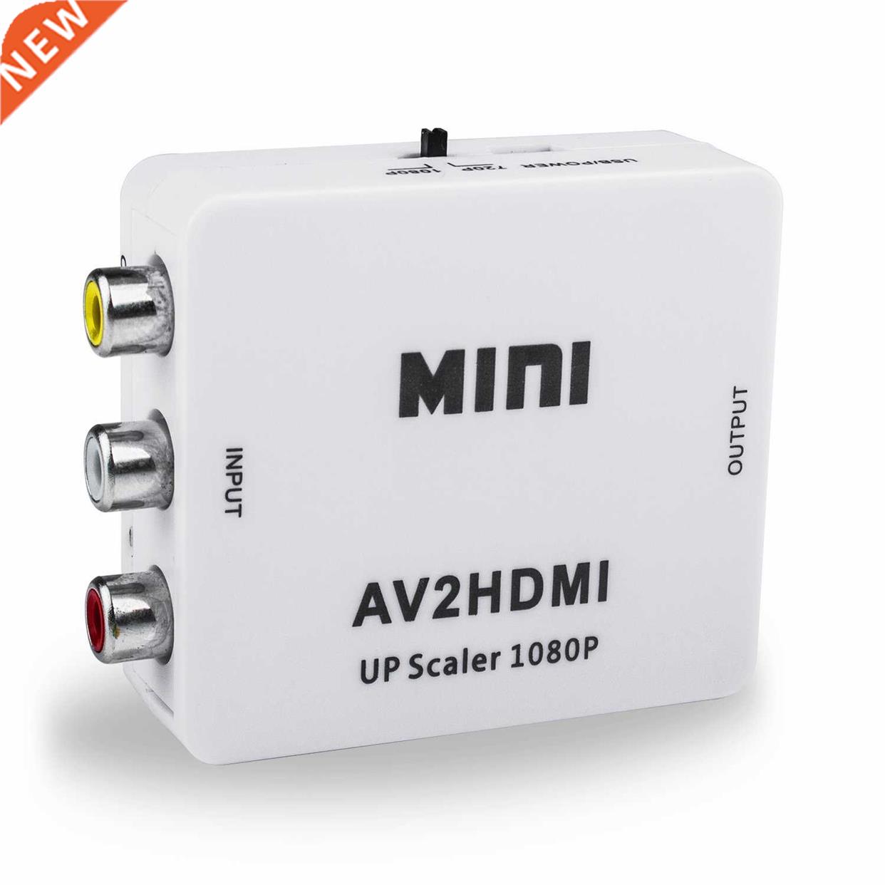 RCA to HDMI Mini 1080P RCA Composite CVBS AV to HDMI Video C