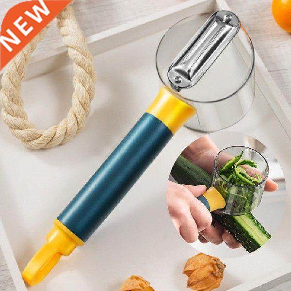 peeler with rubbish bin stainless steel multi-function