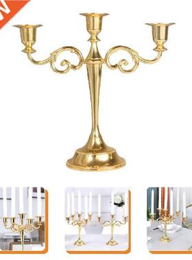 Dining Tble Centerpiece Wedding Cndle Holder Gold Cndle