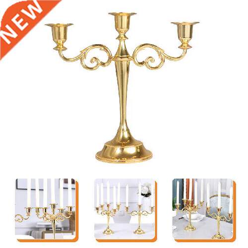 Dining Tble Centerpiece Wedding Cndle Holder Gold Cndle