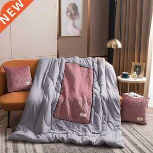 Blanket Simple Car Sofa Pillow Quilt Dual Purpose Multifunct