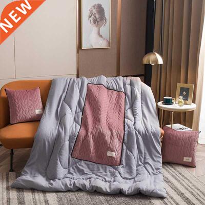 Blanket Simple Car Sofa Pillow Quilt Dual Purpose Multifunct