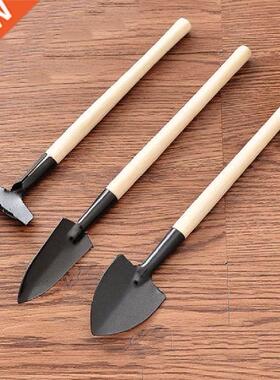 3pcs/Set Mini Gardening Tools Wood Handle Stainless Steel