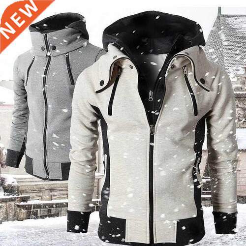 2021 Zipper Men Jackets Autumn Winter Casual Fleece Coats Bo