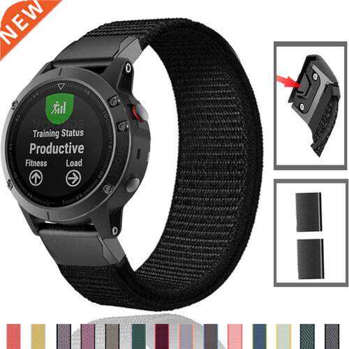 22mm 26mm Nylon Strap for Garmin Fenix 6 6X Pro Fenix 5 5X p