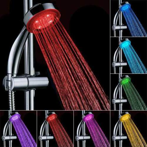 7 Color Changing LED HandHeld Glowing Shower Head Automatic