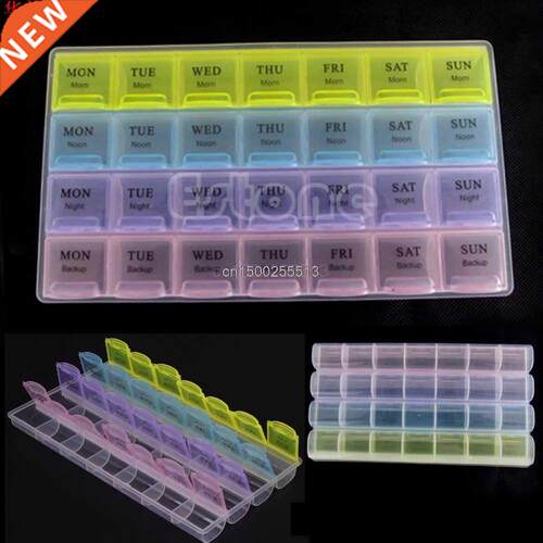Storage Case Tablet Pill Box Holder Medicine Storage Organi