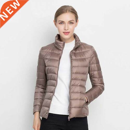 Women Winter Coat 2021 New Ultra Light White Duck Down Jacke