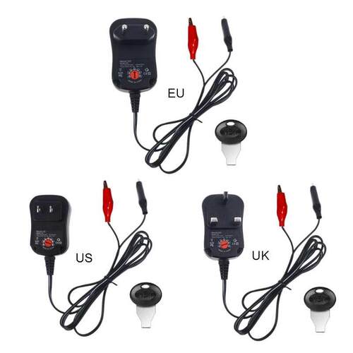 DIY AC to 3V 4.5V 6V 9V 12V Power Adapter AA AAA C D Size Ba