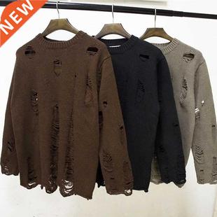 Gothic Punk Hole Tshirt Women Fairy Grunge Top Harajuku Over