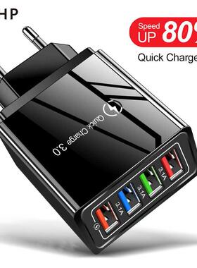 EU/US Plug USB Charger Quick Charge .0 For Phone Adapter Fo