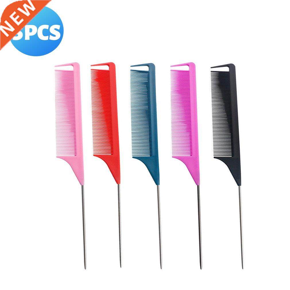 5Pcs/Set Hairdressing Pointed Tail Hairyle Comb Antiatic