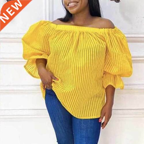 Large women's African shirt with see-through sleeves大码衬衫
