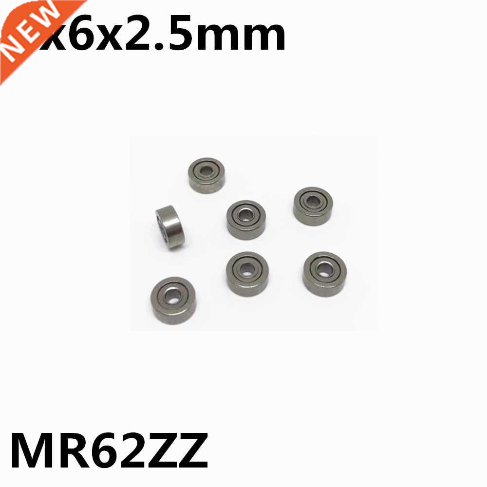 50Pcs MR62ZZ R-620ZZ 2x6x2.5 mm Deep groove ball bearing Min