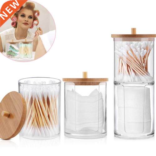 Makeup Organizer Cotton Swabs Qtip Container,Cosmetic Makeup