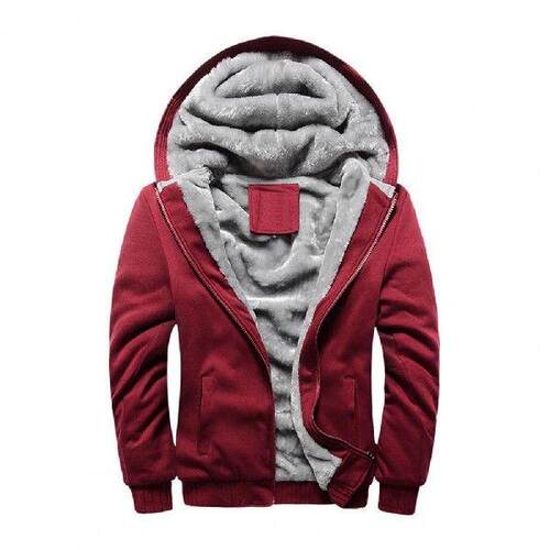 Plus Size Thicken Winter Coat en Solid Color Hooded War
