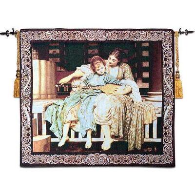 58*64cm Belgian Wall Tapestry Medil Gobelin Moroccan