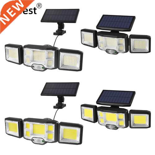ABS SMD COB LED Outdoor Solar Lights  Heads Wall Lamp Motio