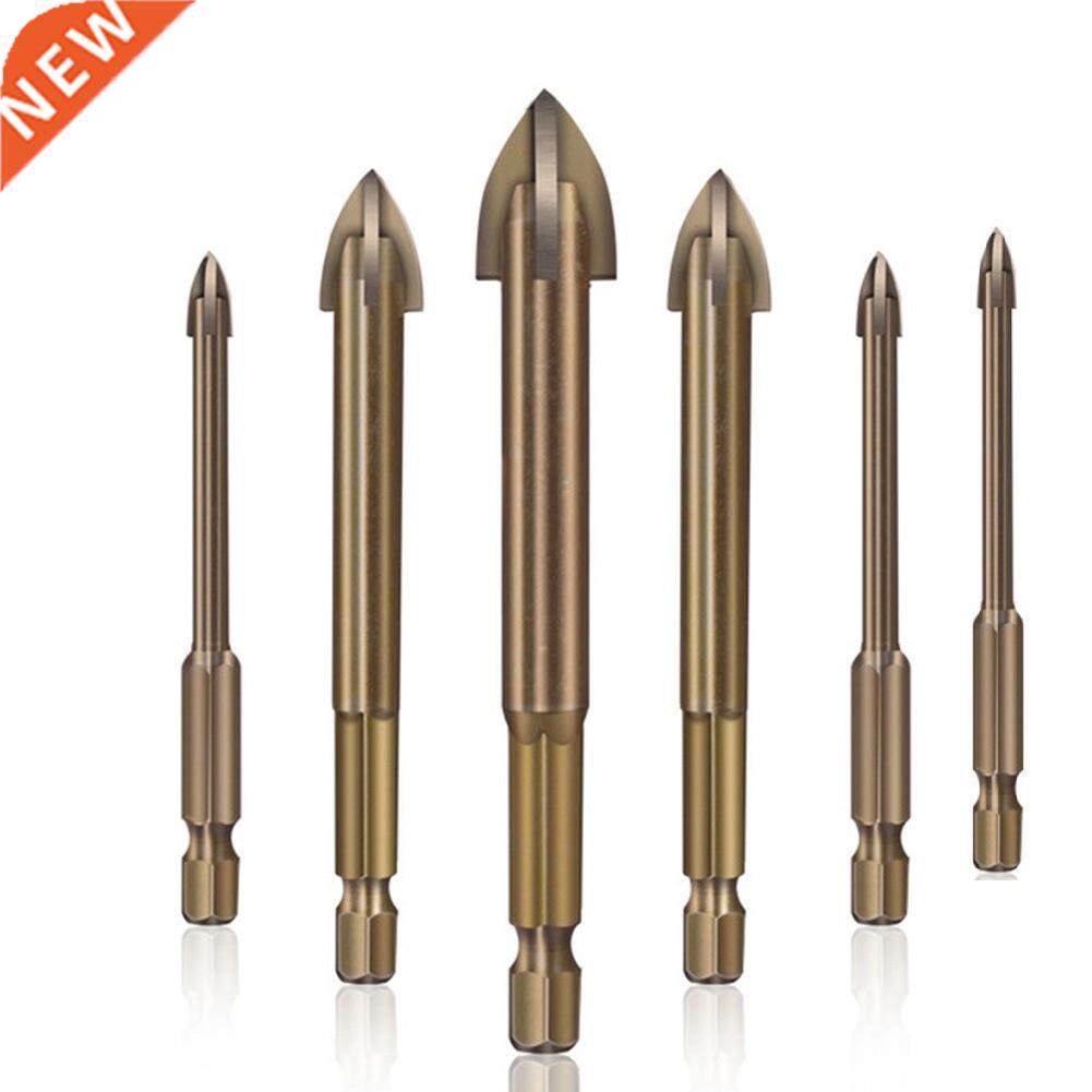 6/7PCS Cross Hex Tile Drill Bits Set Woodworking Tools Glass