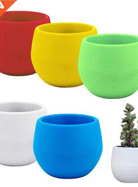 Flower Pots Mini Flowerpot Garden Unbreakable Plastic