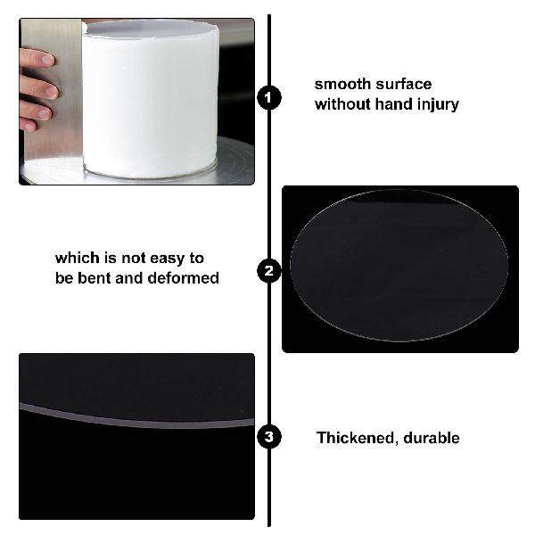 Acrylic Cake Discs Scraper For Baking Icing Decorating Tool