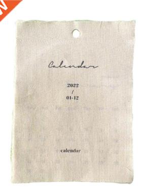 2022 Calendar Aesthetic Girl Room Decoration Vintage Ornamen