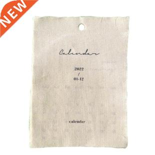 2022 Calendar Aesthetic Girl Room Decoration Vintage Ornamen