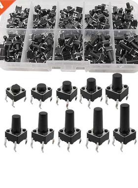 100/200Pcs 10 Kinds 6x6 Micro Tact Tactile Push Button Switc