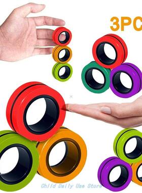 Magnetic Ring Toy Children Relax Fingertip Game Holiday gGft