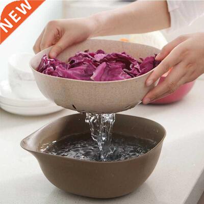 Plastc Basket Colander Frut Vegetable Washng Basket