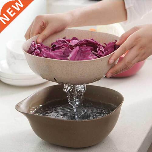 Plastc Basket Colander Frut Vegetable Washng Basket