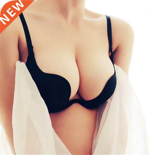 Sexy Women Lingerie U Backless Bras Underwear Deep U Low Cut
