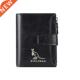 Leather Wallet Wallets RFID Vertical Men Blocking