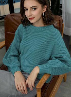 EZSSKJ Soft oversized Cashmere Sweaters Women 2022 puff slee