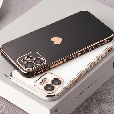 Solid Plating Lens Protection Phone Case For iPhone 12 11 Pr
