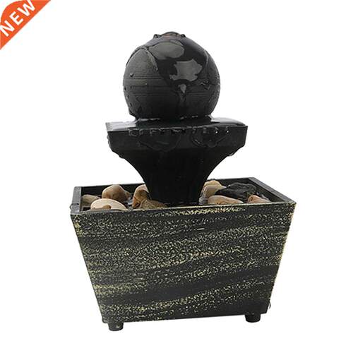 Water Fountain Light TableTop Ornaments Art Crafts