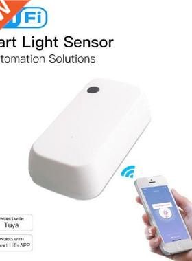 Tuya Wifi Light Sensor Smart Illuminance Sensor Brightness