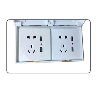 Electric Wall Mount Durable Double Socket Household Outlet
