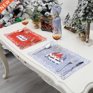 Christmas Placemats, Non Slip Heat-Resistant Holiday Table