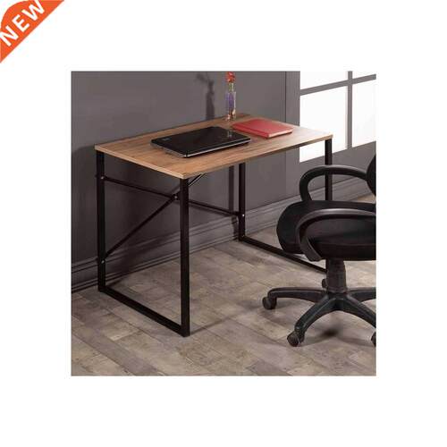 Computer desk simple table bedroom Lazy desk Wood metal stud