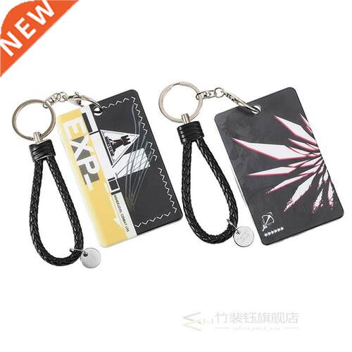 Anime Arknights Key Chain PVC keyring Rhodes Island Fun Cart