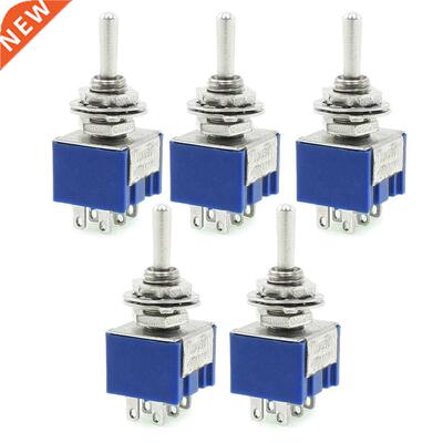 5 Pcs ON-OFF-ON -Terminals Pole Throw Toggle Switch 6A 125V