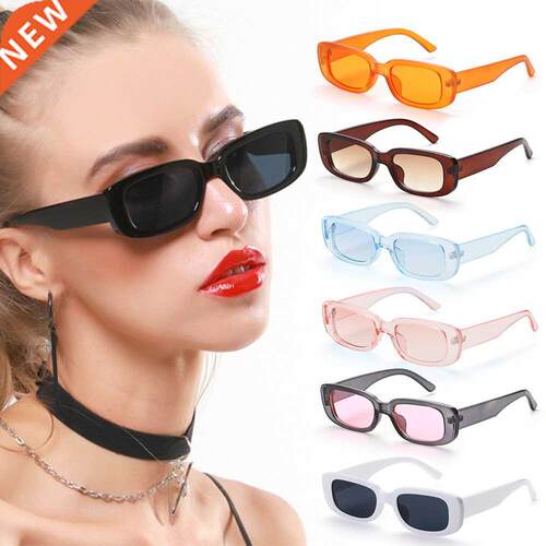Retro Women Sunglasses Small Rectangle Frame Sun Glasses UV4